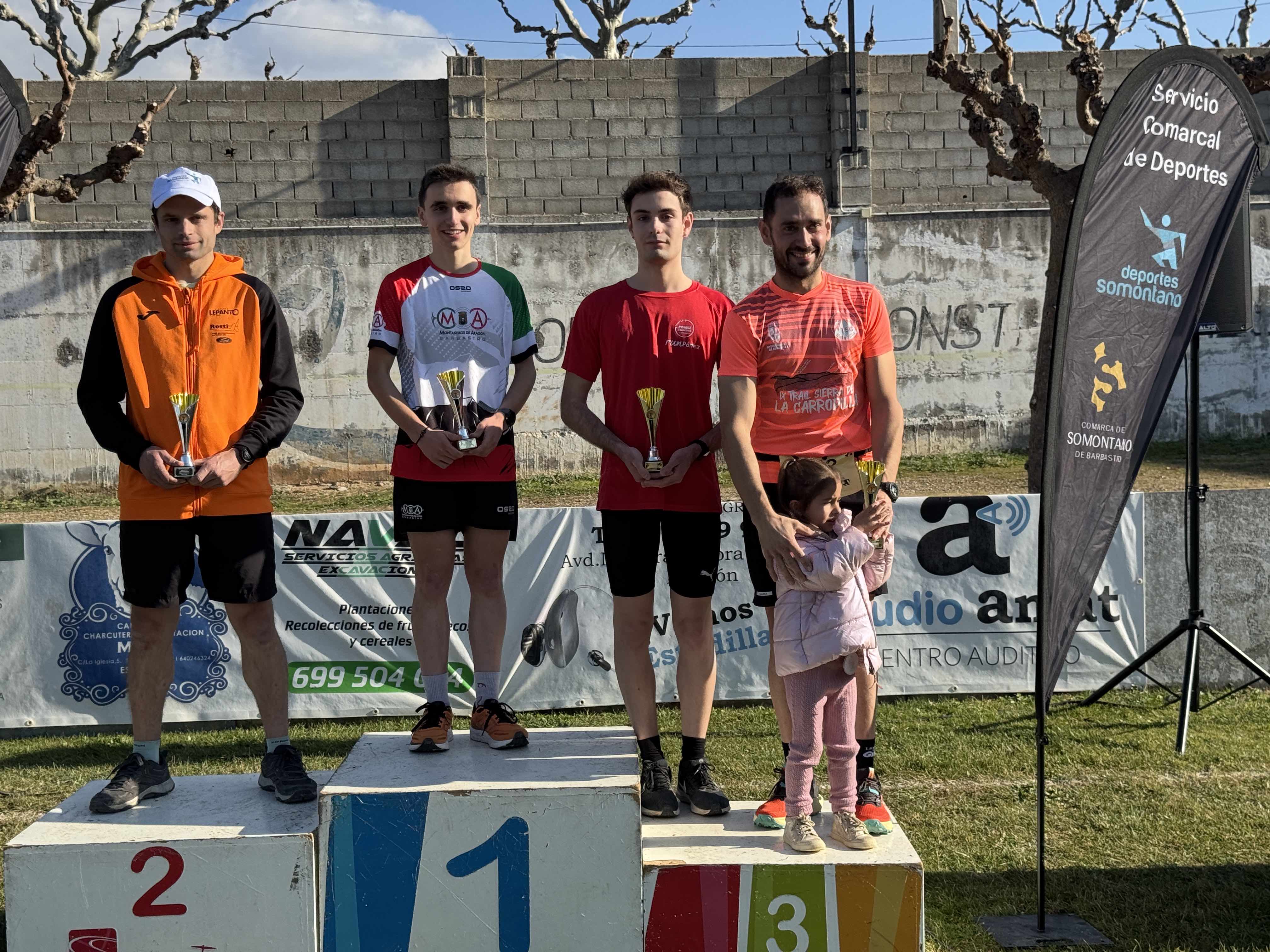 Primeros clasificados en categoría absoluta. 