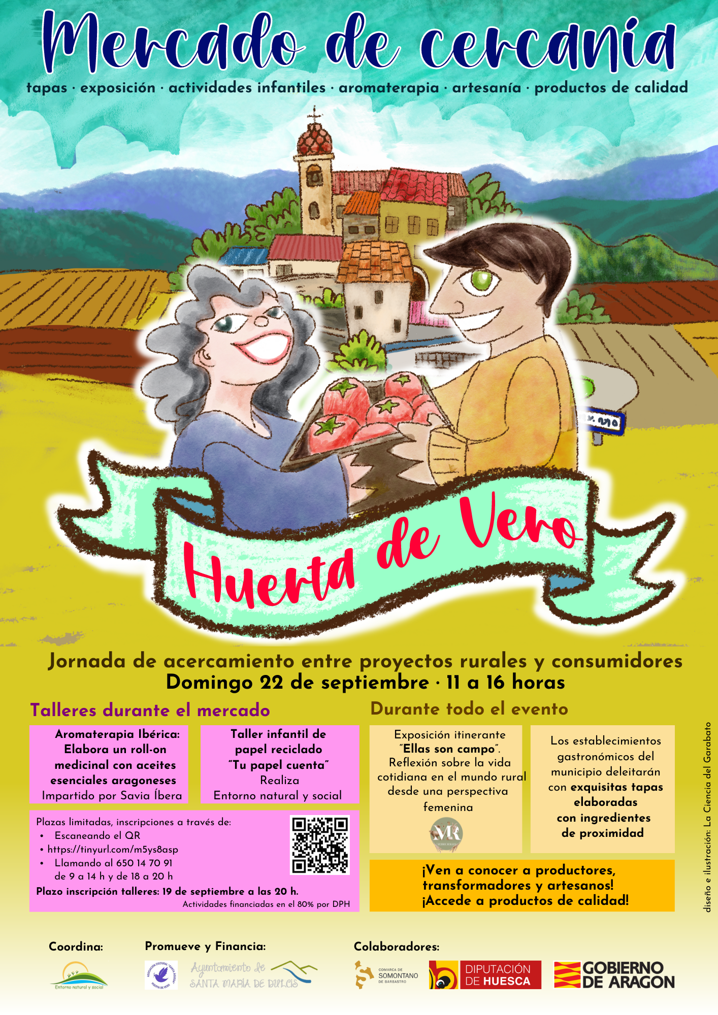 Huerta de Vero celebra el Mercado de Cercanía el domingo 22 de septiembre 