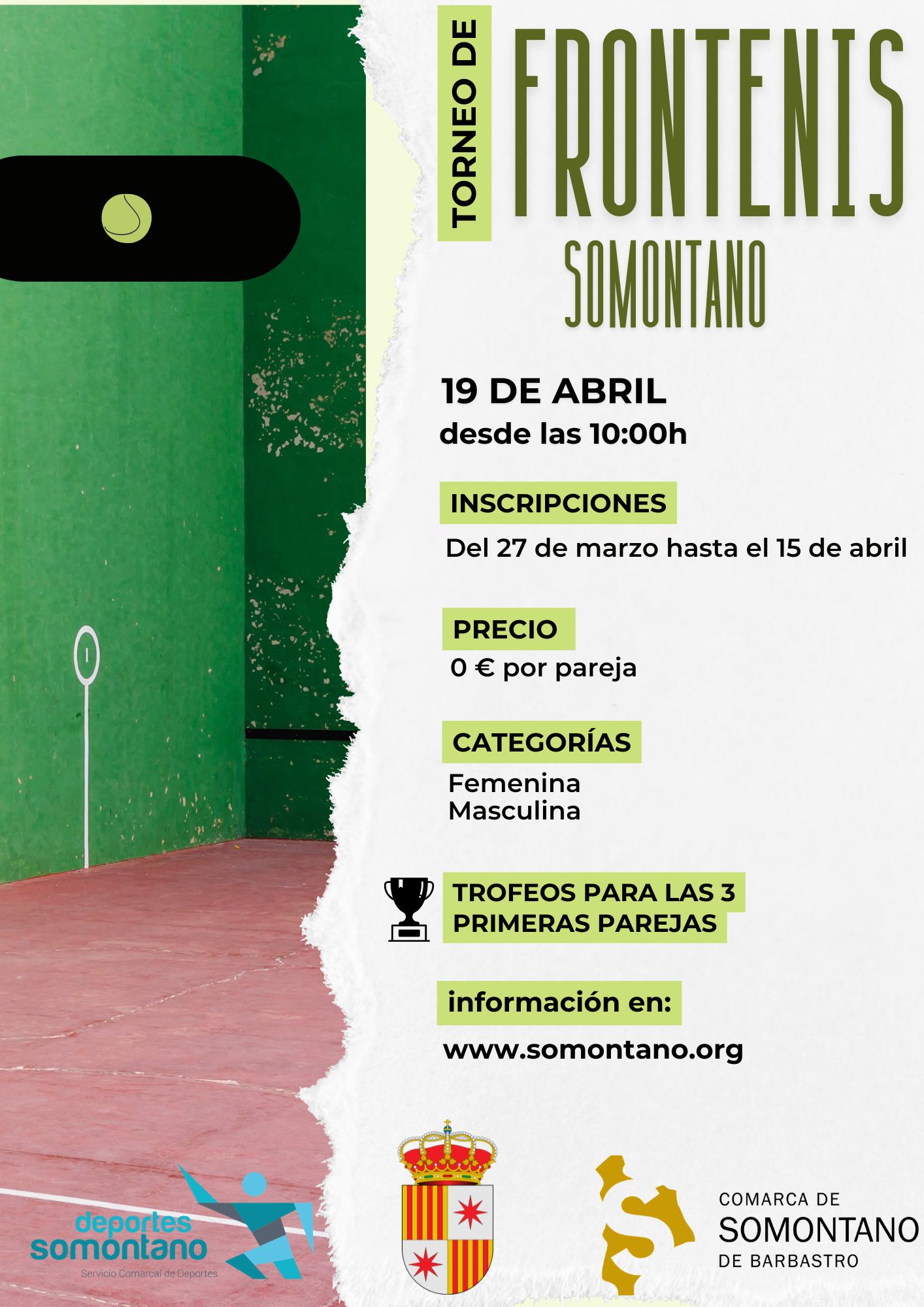 Torneo de Frontenis Somontano