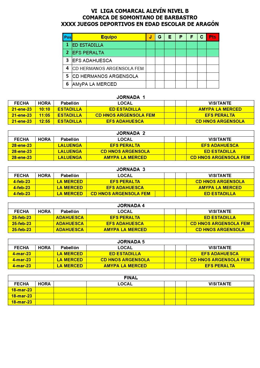 Calendario