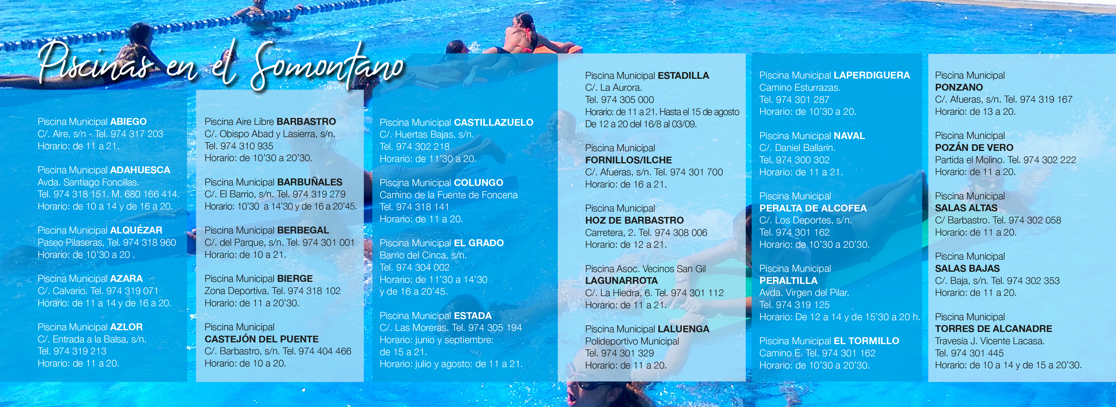 PISCINAS Somontano 2019