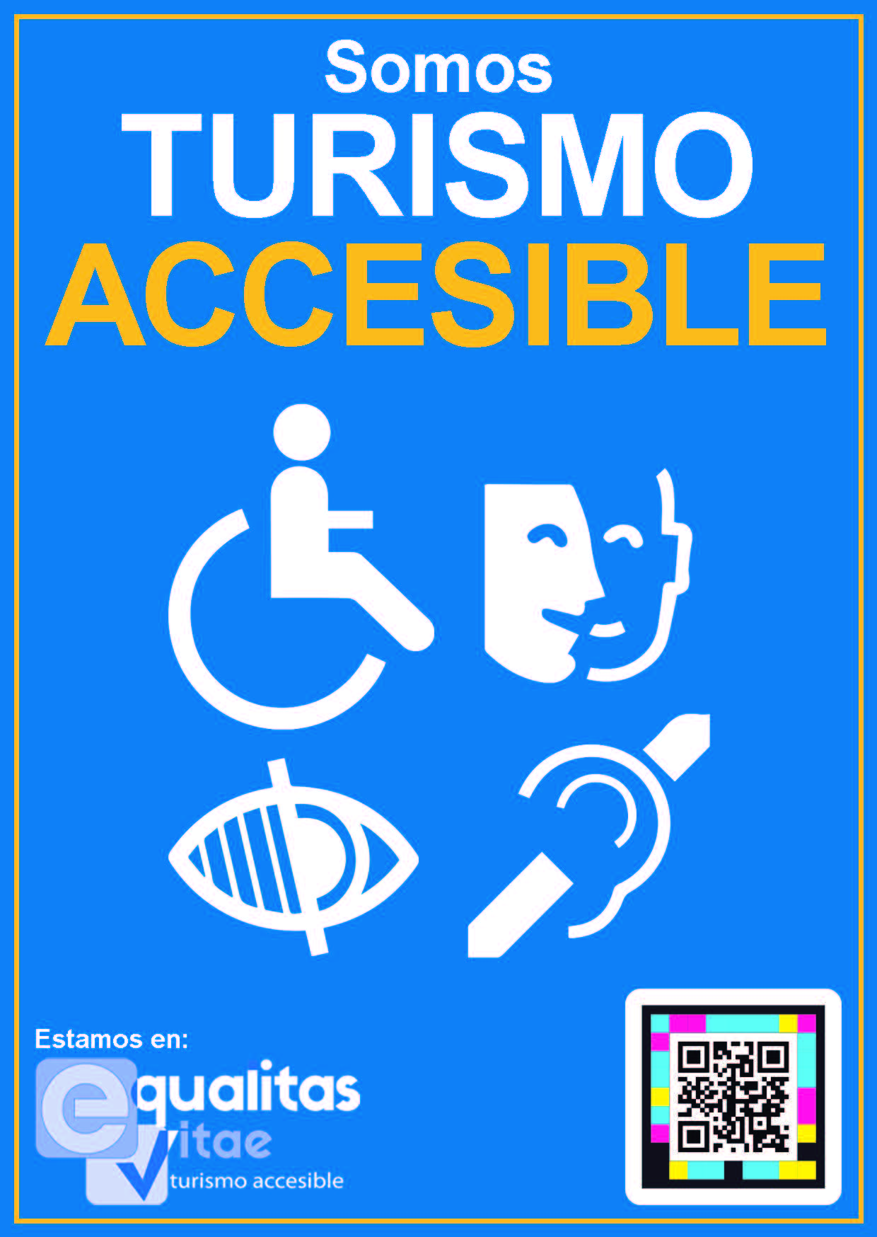 Distintivo Somos turismo accesible EQV