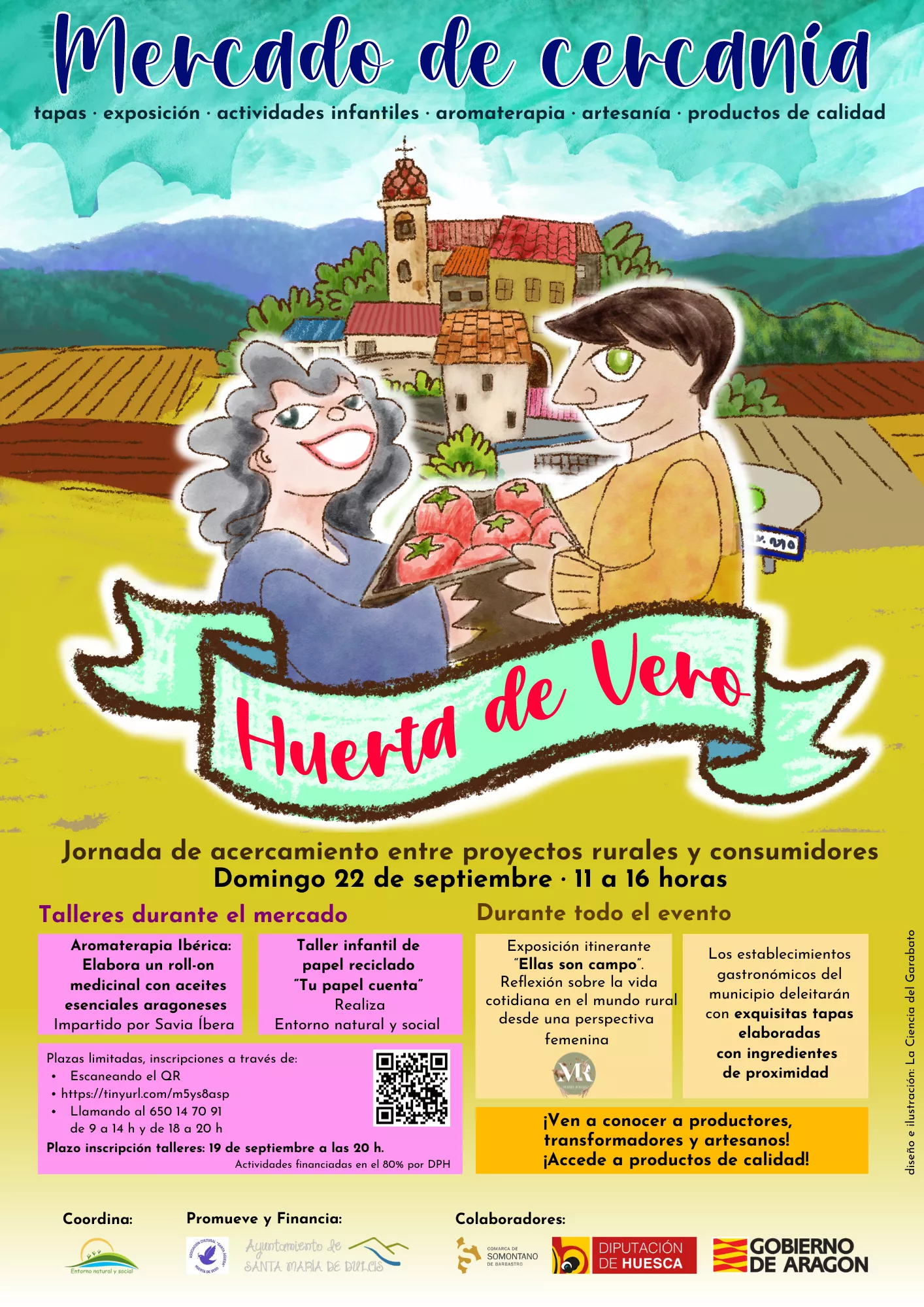 Huerta de Vero celebra el Mercado de Cercanía el domingo 22 de septiembre 