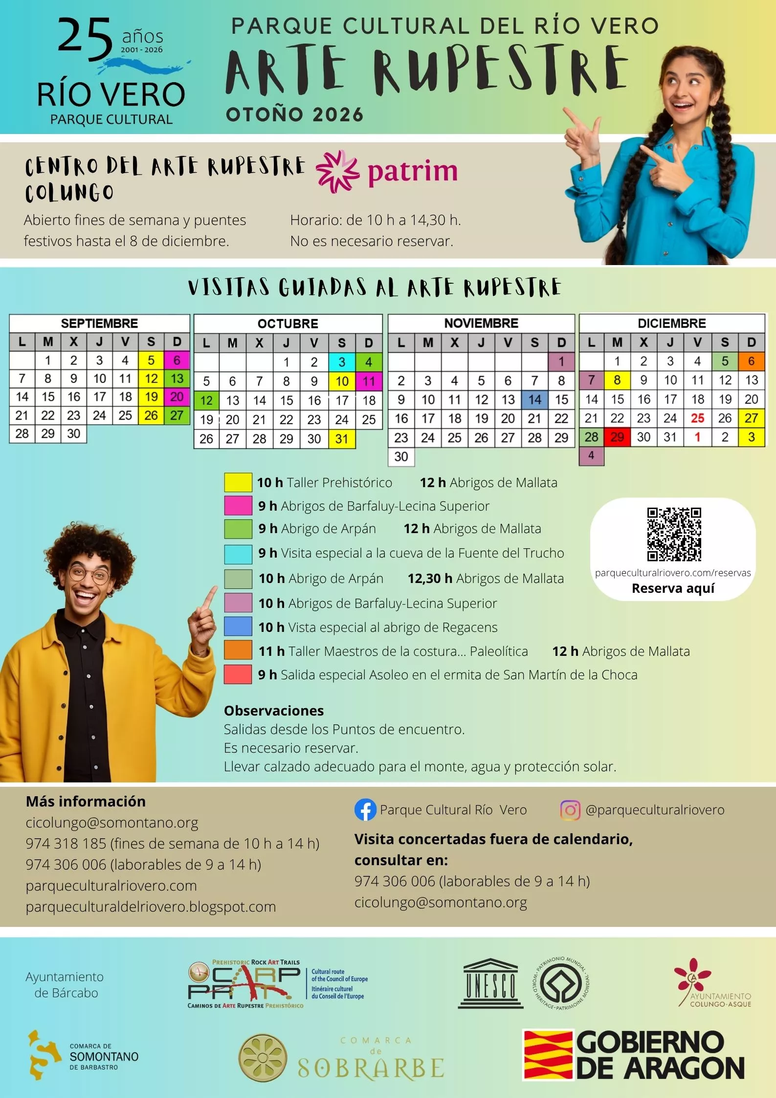 Cartel horarios AR otoño 2026 1
