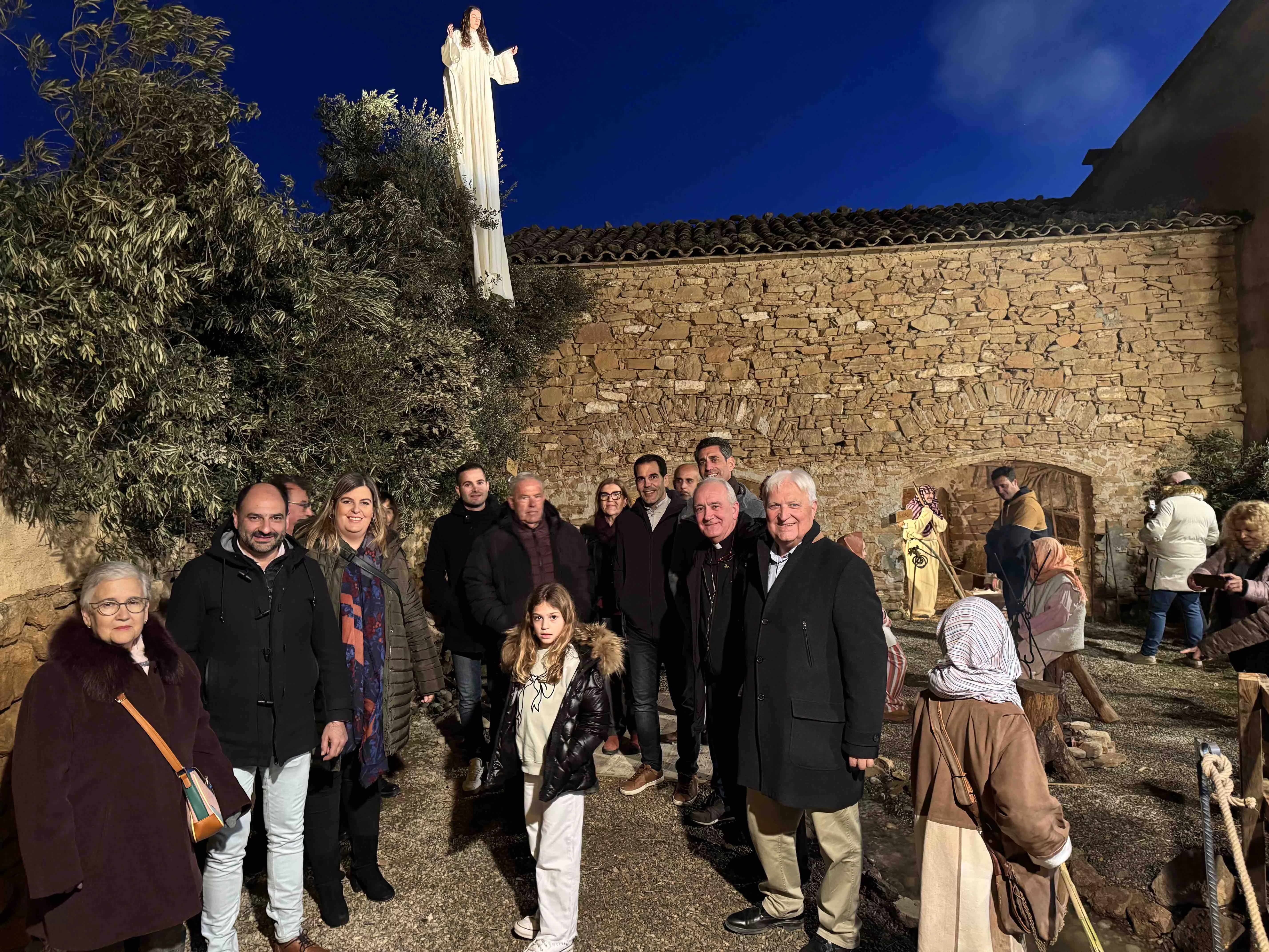 Cientos de visitantes se adentran desde hoy en Estadilla en el Belén Viviente más grande de Aragón 