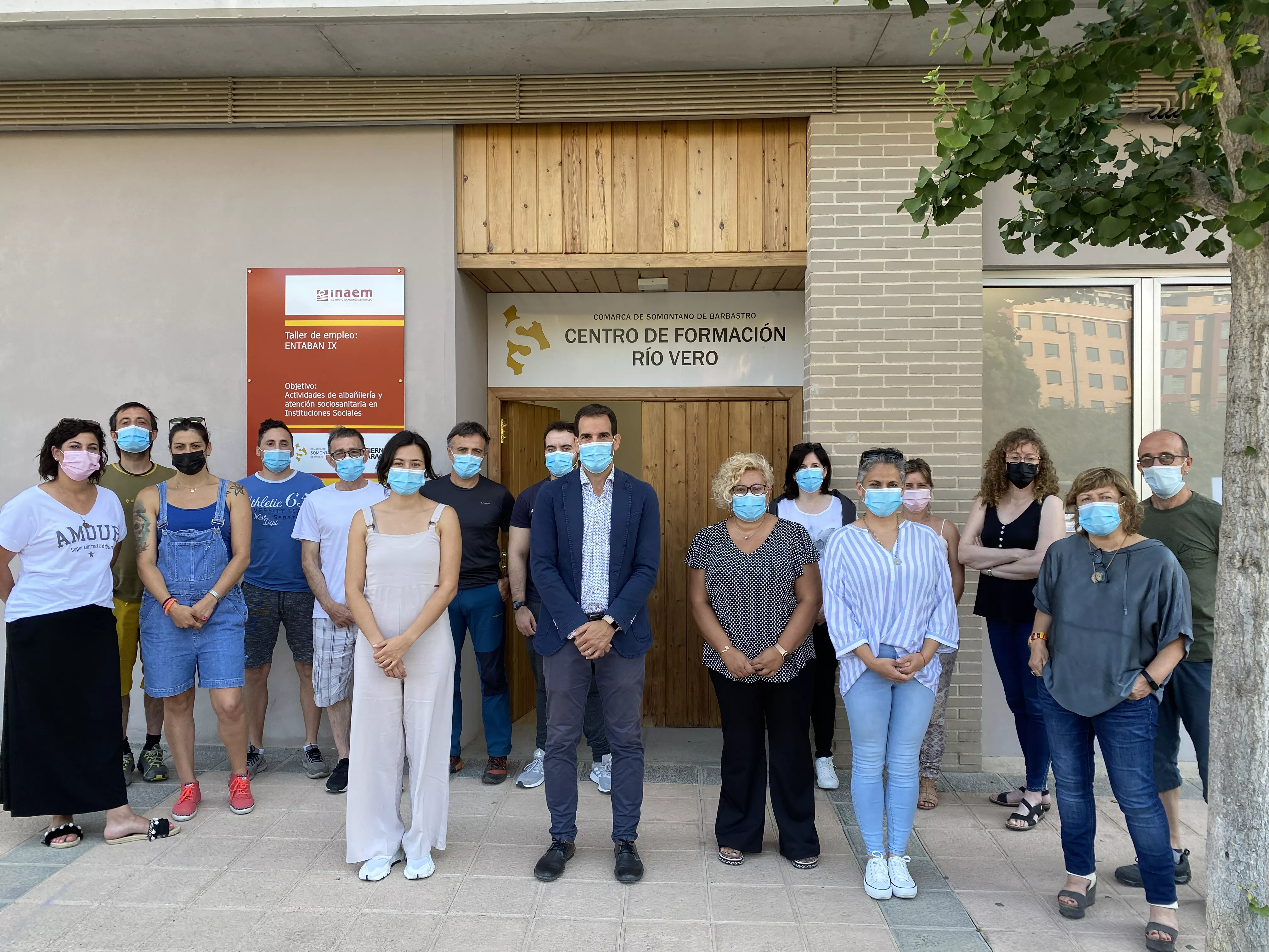 La Comarca de Somontano inicia su taller de Empleo Entabán de albañilería y atención sociosanitaria