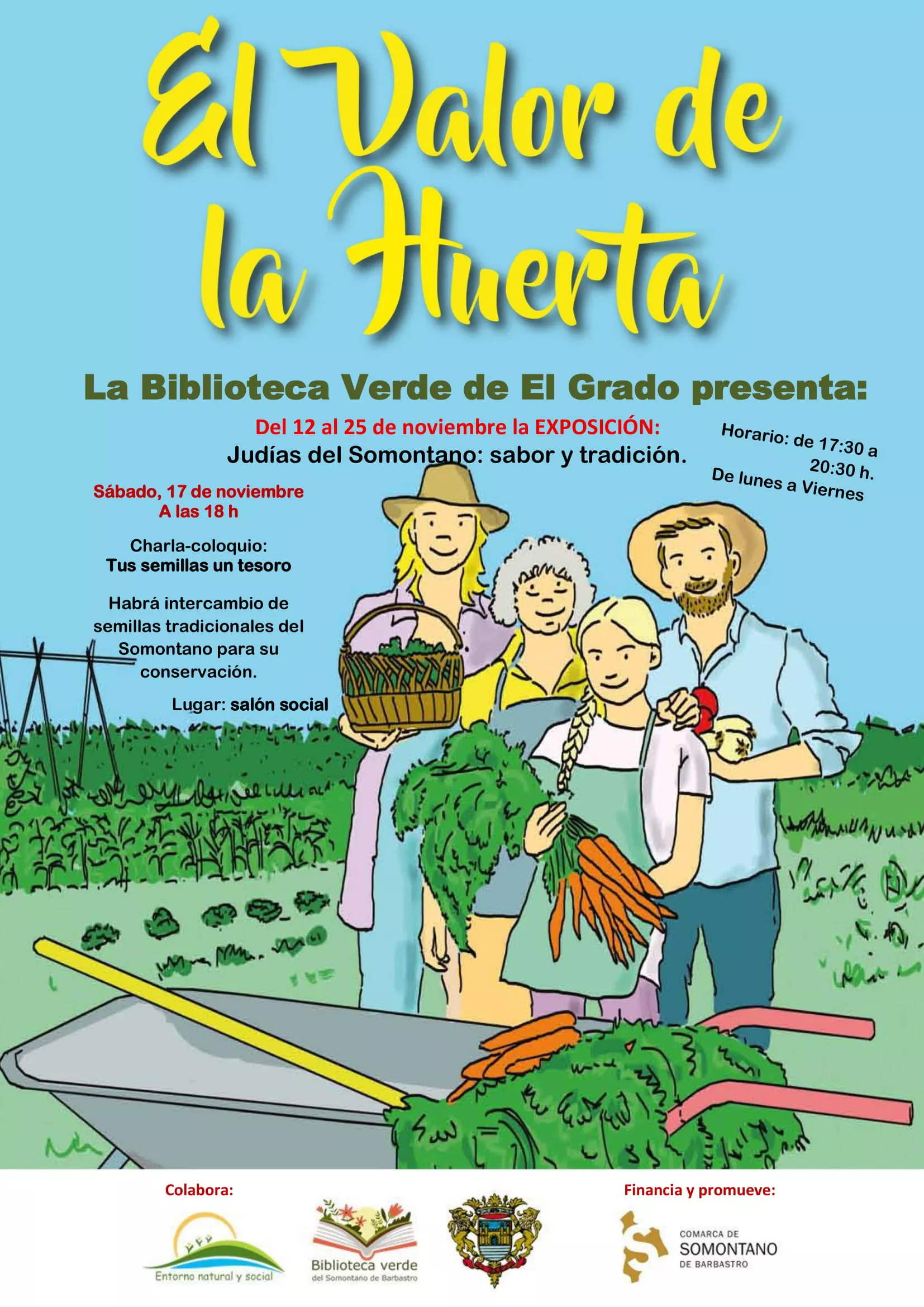 "El valor de la huerta" viaja a las Bibliotecas Verdes