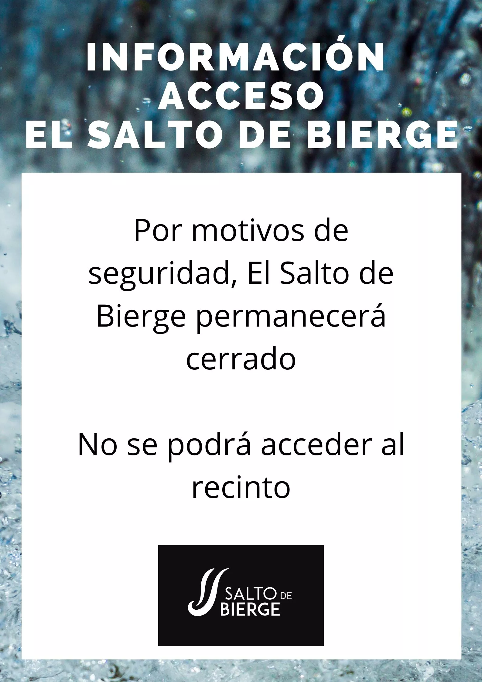 información acceso El Salto de Bierge