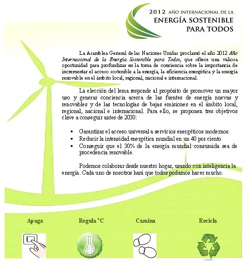 2012 Año de la energia Sostenible