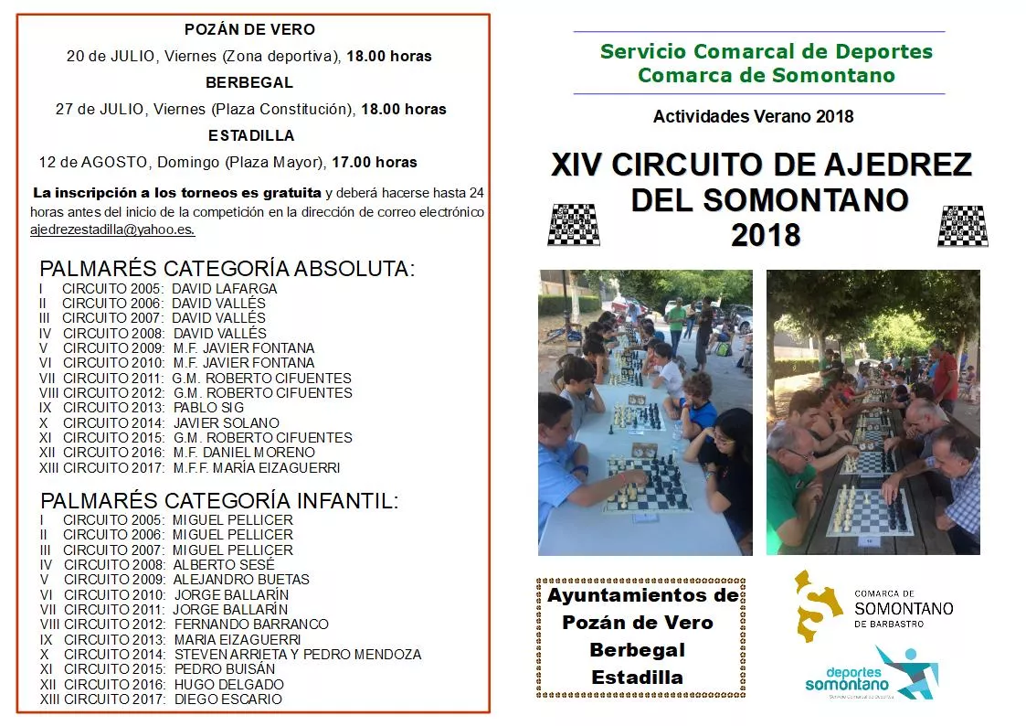 XIV CIRCUITO 2018 boletin