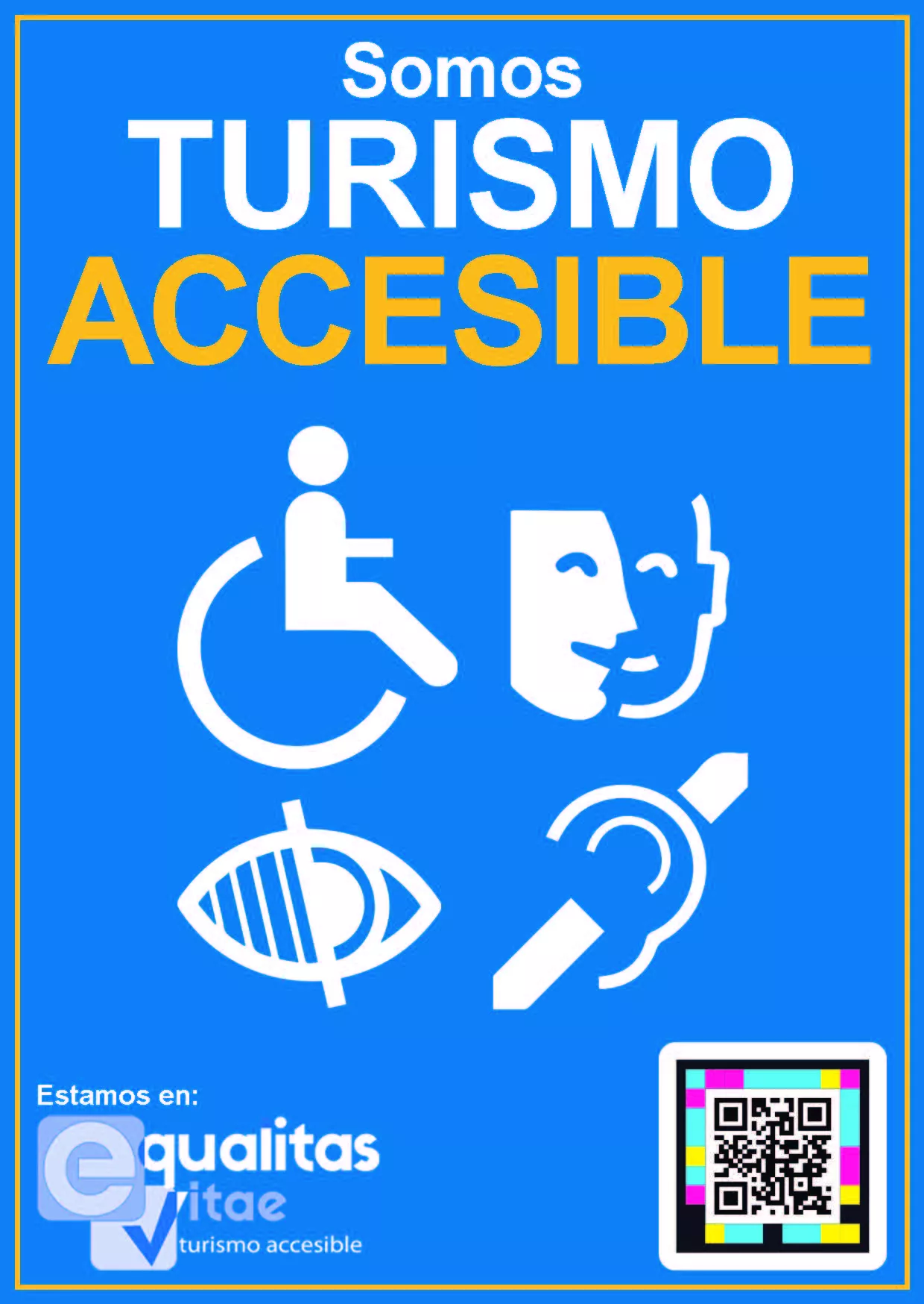 Distintivo Somos turismo accesible EQV