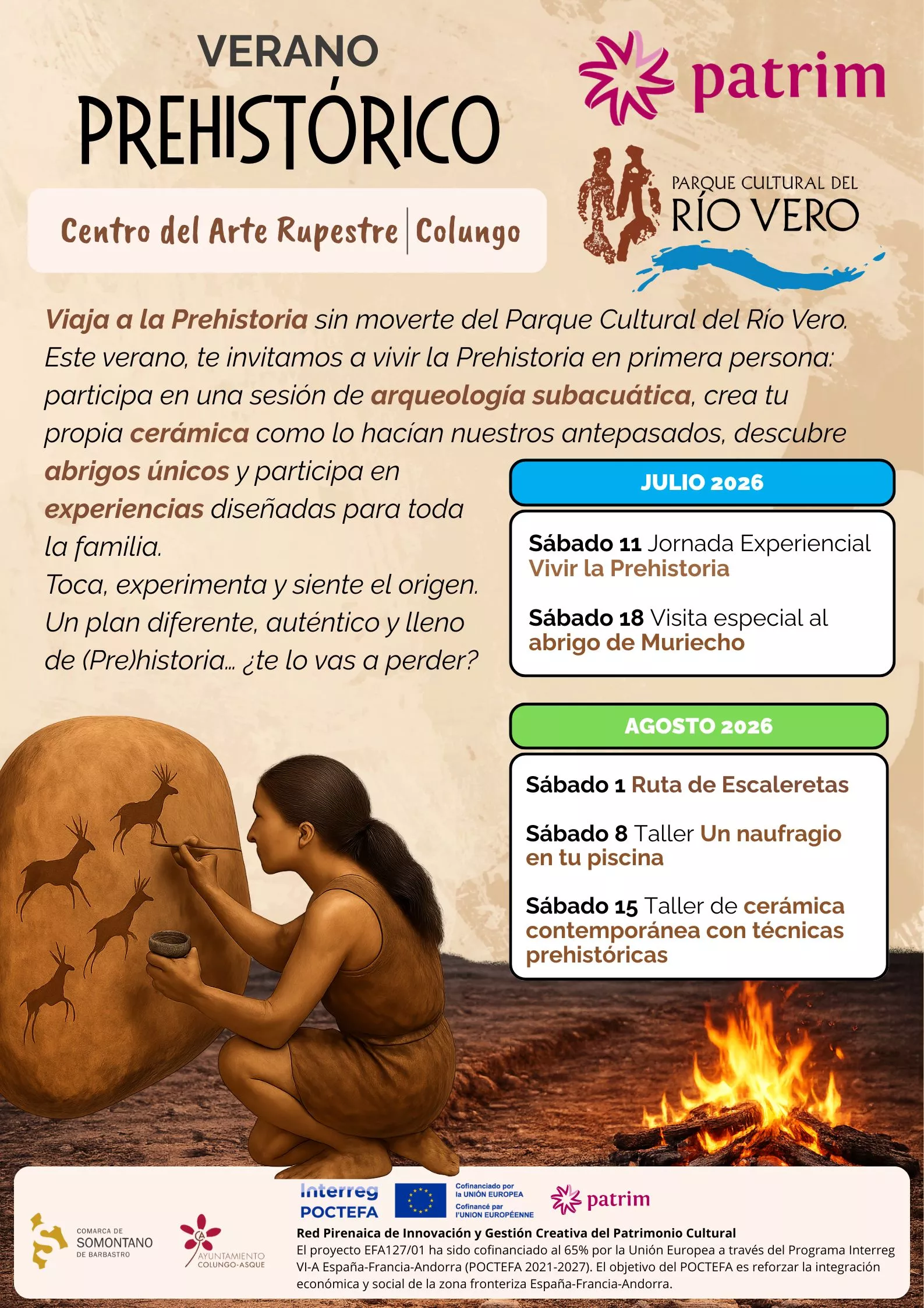 cartel Verano Prehistórico
